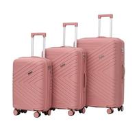 NESPIQ Juego de equipaje de viaje de negocios de 3 piezas con ruedas giratorias dobles con cerradura TSA, ruedas giratorias silenciosas de 360°, d, 20+24+28 in