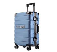 NESPIQ Maleta de viaje de negocios, maleta rígida a cuadros con ruedas giratorias, equipaje de mano para mujeres y hombres, maleta ligera, h, 26"/66 cm