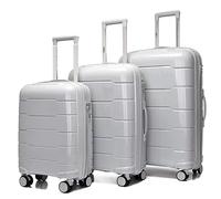 NESPIQ Maletas De Cabina Juegos De Equipaje Maletas De 3 Piezas con Ruedas, Extensibles Y Ligeras De Viaje Maleta con Cerradura (Color : C, Size : 20+24+28 in)