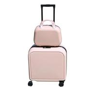 NESPIQ Maletas De Cabina Juegos De Maletas De 2 Piezas con Ruedas Giratorias, Juego De Maletas De Mano De Carcasa Dura Maleta con Cerradura (Color : D, Size : 18in)