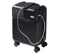 NESPIQ Maletas De Cabina Maletas con Puerto De Carga USB, Cerradura De Combinación TSA, Equipaje Universal con Ruedas para Viaje Maleta con Cerradura (Color : A, Size : 24in)