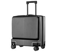 NESPIQ Maletas De Cabina Maletas con Ruedas Apertura Frontal Equipaje De Mano Cerradura De Combinación De Seguridad Embarque Maleta con Cerradura (Color : B, Size : 18in)