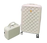 NESPIQ Maletas De Cabina Sistemas De Equipaje De 2 Piezas, Equipaje De Mano con 14" Sistemas De Maletas Rígidas para Estuches Cosméticos Maleta con Cerradura (Color : C, Size : 22in)