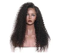 NESPIQ Pelucas Muje Pelucas Con Diadema Pelucas De Cabello Humano Rizado Para Mujer Negra, Peluca Hecha A Máquina Sin Pegamento De 25 Pulgadas Sin Encaje Frontal Peluca Pelo Natural