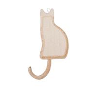 NESPIQ Rascador de gato de cuerda de sisal duradero, almohadillas para rascar gatos en forma de gato, rascador de gato montado en la pared, rascador para gatos de interior