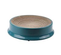 NESPIQ Rascador para gatos, cartón corrugado, ovalado, para rascar, cama, tabla duradera, rascador para gatos, cuenco rascador para gatos (Grün)