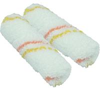 Nespoli 25154110 - Lote de 2 mini manguitos (acabado satinado, 110 mm), color blanco