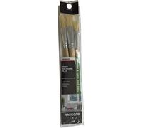 NESPOLI 645150 - Juego de 3 pinzas para cuadro plano acoplado, color marrón