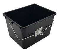 Nespoli Cubo de Pintura de 8 L, Grande, con Mango de Metal, Color Negro