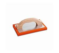 Nespoli N0D181012R - Llana de esponja naranja, mango de madera, 14 x 21 cm