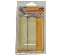 Nespoli Pack de 2 Recambios de Rodillo 11 cm Velour 100% Lana Tejida | Pelo 5 mm | Ideal para Barnizar y Lacar | Acabado Fino y Uniforme
