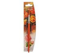 Nespoli Pincel decorativo redondo, madera FSC, fibra Konex, tamaño 10, naranja