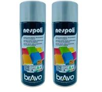 Nespoli Pintura en Spray, Color Aluminio, 400 ml, Acabado Profesional (Paquete de 2)