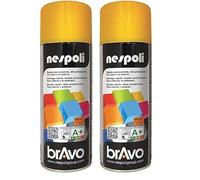 Nespoli Pintura en Spray, Color Amarillo Señalización, 400 ml, Acabado Profesional (Paquete de 2)