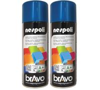 Nespoli Pintura en Spray, Color Azul Zafiro, 400 ml, Acabado Profesional (Paquete de 2)