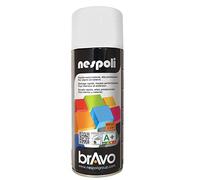 Nespoli Pintura en Spray, Color Blanco, Efecto Satinado, 400 ml, Acabado Profesional