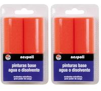 Nespoli Recambios de Rodillo Espuma, 11 cm, Magic Finish, Ideal para Todo Tipo de Soportes (Paquete de 2)