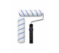 Nespoli Rodillo de Pintura 22 cm con Recambio y Mango Ergonómico, Rodillo para Paredes Lisas y Techos, Acabado Fino Profesional, Alta Absorción y Cobertura Uniforme