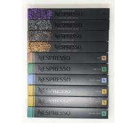 NESPRESSO 10 de tipo X10 piezas de ROMA Decaffeinato Volluto CAPRICCIO Livanto RISTRETTO ARPEGIO COSI Fortissio LUNGO Vivalto = 100 piezas de mercancías de importación paralela