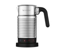 NESPRESSO Aeroccino - 4 espumadores de leche eléctricos, para 120 ml de espuma de leche cremosa y 240 ml de leche caliente, apto para lavavajillas, color plateado
