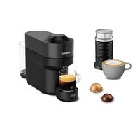 Nespresso De'Longhi ENV90.BAE Vertuo Pop - Máquina de cápsulas de café + espumador de leche Aeroccino, 4 tamaños de taza, tecnología centrifusión, paquete de bienvenida incluido, 1260 W, color negro