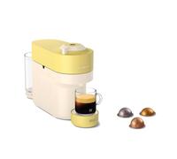 Nespresso De'Longhi Vertuo Pop - Cafetera de Cápsulas 4 Tamaños Amarillo | Cafetera Compacta, Lectura de Código de Barras, One-Touch, Tecnología Centrifusion, ENV90.LE