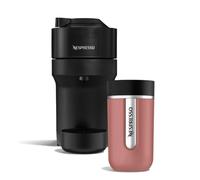 Nespresso De'Longhi Vertuo Pop ENV90.B, Máquina de Café de Cápsulas + Aeroccino Incluido, 4 Tamaños de Taza, Tecnología de Centrifugación, Set de Bienvenida Incluido, 1260W, Negro Regaliz