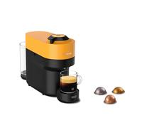 Nespresso De'Longhi Vertuo Pop ENV90.Y, Cafetera Automática, Máquina de Café de Cápsulas Desechables, 4 Tamaños de Taza, Tecnología de Centrifugado, Set de Bienvenida Incluido, 1260W, Amarillo Mango
