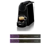 Nespresso Essenza Mini EN85.B, Cafetera De'Longhi, Sistema Cápsula Original, Depósito de agua 0,6L, Negro con 20 Cápsulas Original Florencia Arpeggio