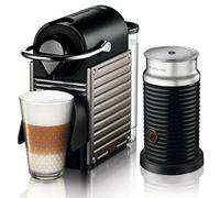 Nespresso Pixie Krups XT301T - Máquina de café, apagado automático, sistema calentamiento rápido, 1260 W, 0.7 L, beige/plata