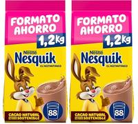 Nesquik NESTLÉ Instantáneo Cacao Soluble 1,2kg Bolsa (Paquete de 2)