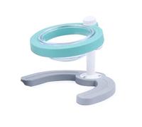 NESSICURE Comedero para Perros y Gatos Regulable en Altura, comedero Ajustable con Soporte y Base Antideslizante, comedero para Mascotas con Soporte Rosa y Azul (Azul, 1 tazón)