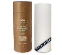 NESSTERS Estabilizador de Bordado Tear Away (desgarrable) - Rollo de 25cm x 20m, Peso Medio (60 gsm) - Papel de Bordado de rasgar para Bordar a máquina o a Mano - Estabilizador rasgable para bordar