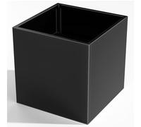 Nessxa Maceta de Metal Negro, 20 Pulgadas de Largo x 20 Pulgadas de Ancho x 20 Pulgadas de Alto