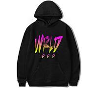 Nest Home Juice Wrld 999 - Sudadera con capucha para hombre, diseño de hip hop, Negro-1., XS