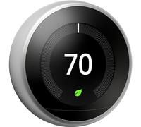 Nest Learning Thermostat 3rd gen. - Termostato inteligente (Acero inoxidable, Analógico, 53 x 53 mm, lithium-ion) Edición Francesa