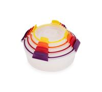 Joseph Joseph - Contenedores Nest Lock 4 piezas - Redondos, herméticos, apilables, libre de BPA