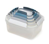 Joseph Joseph Recipientes para alimentos Nest Lock 5 piezas con tapa, herméticos sin BPA Azul