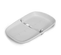 Nest Mello Cambiador de bebé, suave, ligero y portátil, impermeable y fácil de limpiar, cojín grande de EVA para mayor comodidad con escala de altura y parte inferior antideslizante (gris con escala