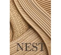 NEST: Oversized Decorative Coffee Table Journal for Display, Woven Rattan Texture, Natural Organic Home Styling, 400 dot grid Pages. A Naturally ... Coastal, and Scandinavian Interiors (QUIET)