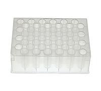 NEST Scientific 504361 - Plato de pozo profundo, fondo en U, cuadrado, estéril, 24 pocillos, volumen de 10,4 ml (paquete de 50)