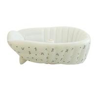 Nest Seat, Baby Bathtub, Toddler Wash Tub, Adjustable Bathing Support, Foldable Infant Shower Chair for Poolside Use, Travel Friendly for Beach Camping, Bath Time White, Brown