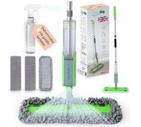 Nest Zest Mopa Fregona con Pulverizador Fregona Microfibra. Mopas de Limpieza Suelos con 3 x Almohadilla de Microfibra Mopas Spray Mop para Laminado, Teja, Suelo de Madera