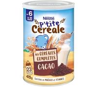 NESTADO BEBÉ - P'TITE CEREAL CACAO CON CEREALES COMPLETOS DE 6 MESES CAJA 415G