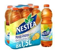NESTEA Piña de mango refrescante con sabor completo, té de alta calidad y sabores naturales (desechables, 6 x 1,5 l)