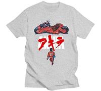 Nesthome Anime Akira Camiseta Hombre Mujer Camisetas Unisex Manga Manga Corta Verano Gran Tamaño, gris, XL