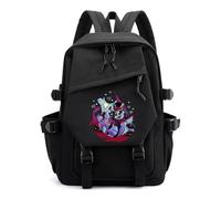 Nesthome Anime Hazbin Hotel Mochila Escolar Niño Niña Daypacks Mochila Casual Mochila Escolar Adolescentes Bolsa Escolar, Color negro., Talla única
