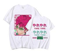 Nesthome Anime The Desaströse Leben von Saiki K T-Shirts Kusuo Saiki Shorts Ärmel Sweatshirt Kusuo Saiki Tee Cosplay Sweatshirts, Blanco, S