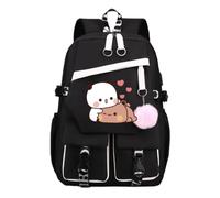 Nesthome Bubu and Dudu Divertido Regalo Niño Niña Mochilas Muy Adecuado para la Escuela Viajar Mujer Mochila Casual Adolescentes Bolsa Escolar, negro (schwarz 3), Einheitsgröße