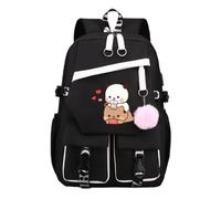 Nesthome Bubu and Dudu Divertido Regalo Unisex Niño Niña Mochilas Muy Adecuado para la Escuela Viajes Mujer Mochila Casual Adolescentes Bolsa Escolar, negro (schwarz 3), Einheitsgröße